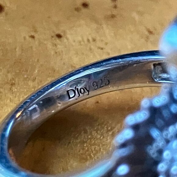 Sierra Nevada Turquoise Sterling Silver Butterfly Sunflower Ring Size 5 - Picture 6 of 9